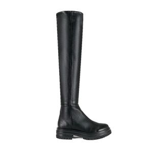 Black leather thigh high Tony Bianco boots